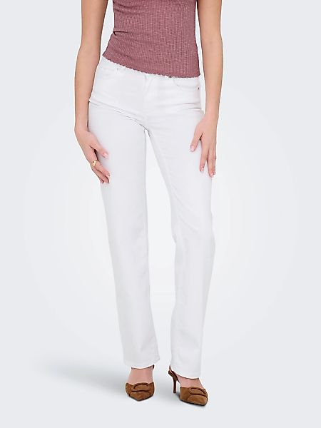ONLY Straight-Jeans "ONLBLUSH MID STRAIGHT DNM DOT NOOS" 5-Pocket Style günstig online kaufen