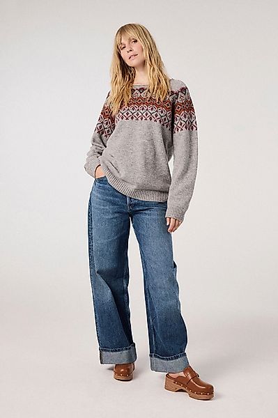 Himalaya Clothing Wollpullover Damen mit Norwegermuster günstig online kaufen