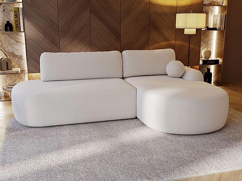 GrainGold Ecksofa mit Schlaffunktion und Bettkasten günstig online kaufen