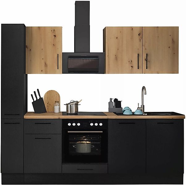 BASIC by Balculina Küchenzeile »Turin«, Breite 240 cm, wahlweise mit E-Gerä günstig online kaufen