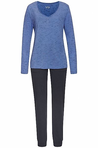 Vivance Dreams Pyjama, (2 tlg.), Schöner Melangeeffekt günstig online kaufen