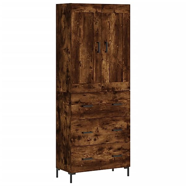 vidaXL Highboard Räuchereiche 69,5x34x180 cm Holzwerkstoff 3199750 günstig online kaufen