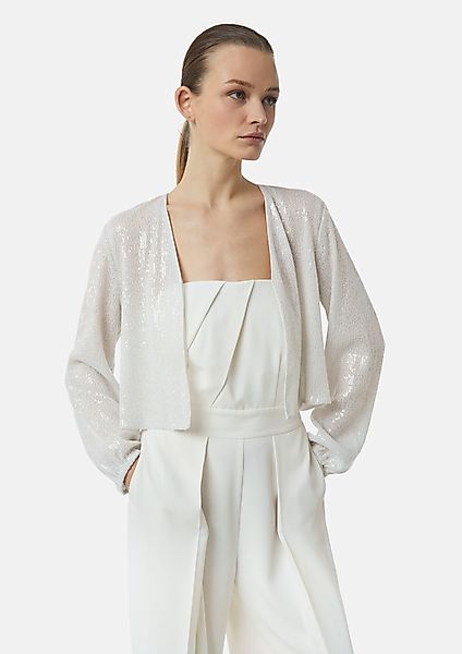 Comma Langarmbluse Festiver Cardigan mit Pailletten günstig online kaufen