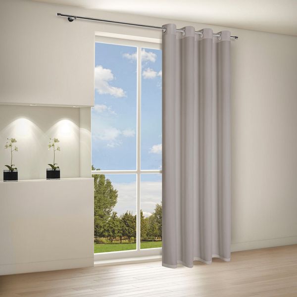 Gerster Vorhang "Ilia" Ösen 1 Stk. tlg. HxB: 235x140, klasischer Uni Ösensc günstig online kaufen