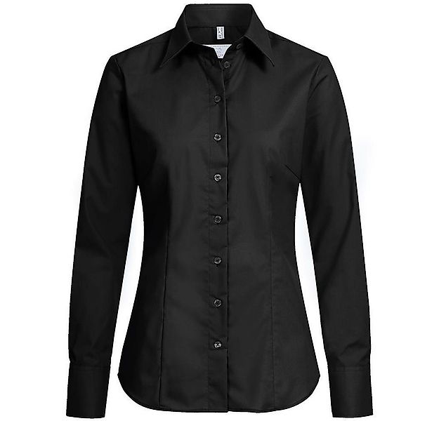 GREIFF Langarmbluse Greiff Corporate Bluse Damen BASIC Regular-Fit Schwarz günstig online kaufen