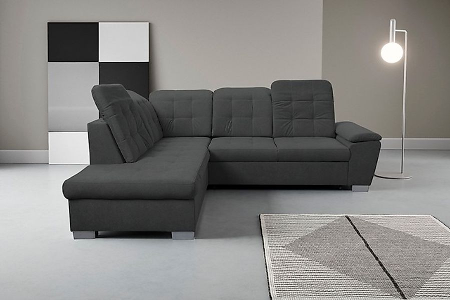 WERK2 Ecksofa »Bonny inkl. Kopfteilverstellung, Bettfunktion, Stauraum, Bre günstig online kaufen