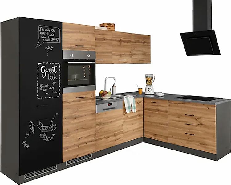 KOCHSTATION Winkelküche "KS-Trier" mit E-Geräten, Stellbreite 290/190 cm günstig online kaufen