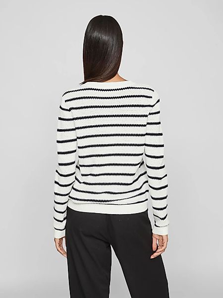 Vila Rundhalspullover VIDALO O-NECK L/S STRIPE günstig online kaufen