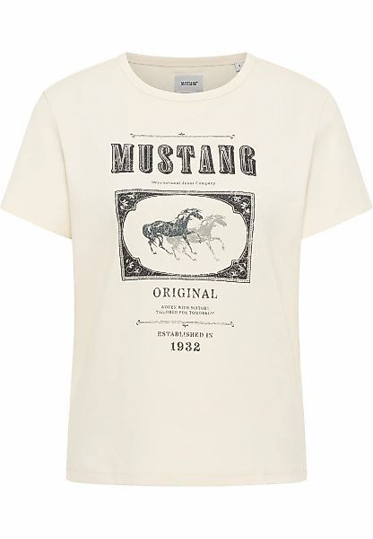 MUSTANG Kurzarmshirt "Damen Style Rosewood" günstig online kaufen