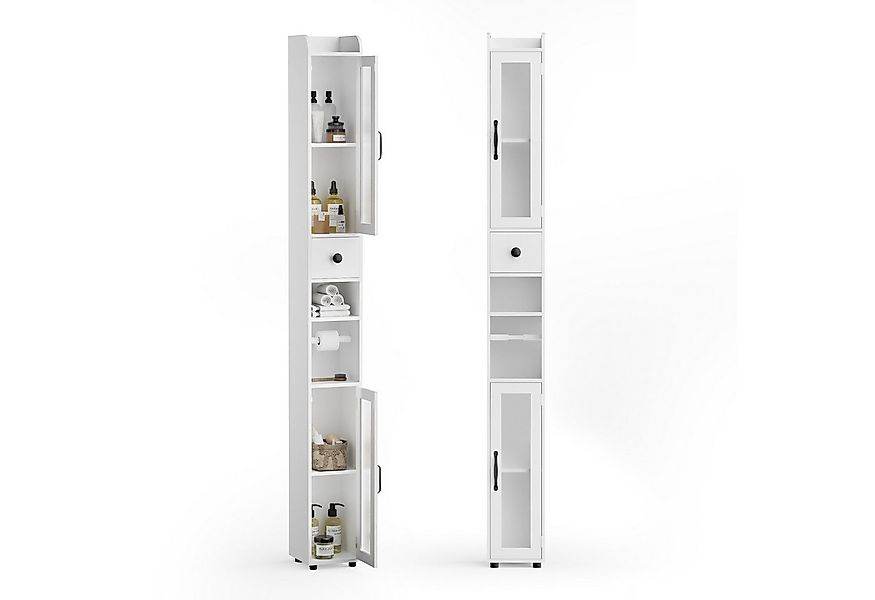 FiveWillowise Hochschrank Badezimmerschrank Schmal, Badschrank mit Türen un günstig online kaufen