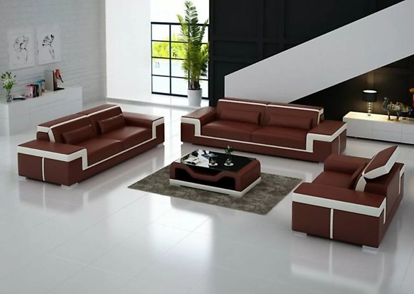 JVmoebel Sofa Sofagarnitur 321 Sitzer Set Design Sofas Polster Couchen, Mad günstig online kaufen