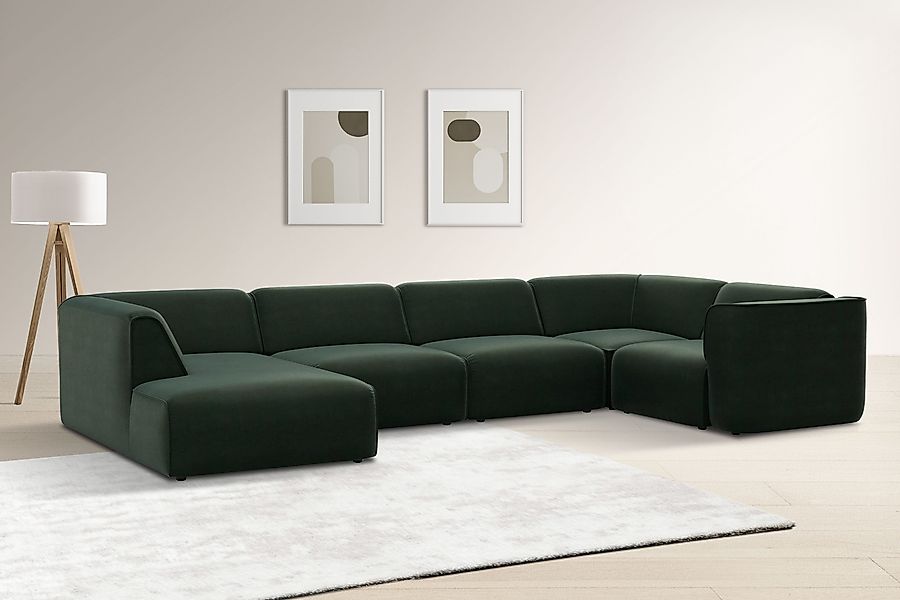 OTTO home Wohnlandschaft "Merid U-Form, jederzeit durch Module erweiterbar, günstig online kaufen