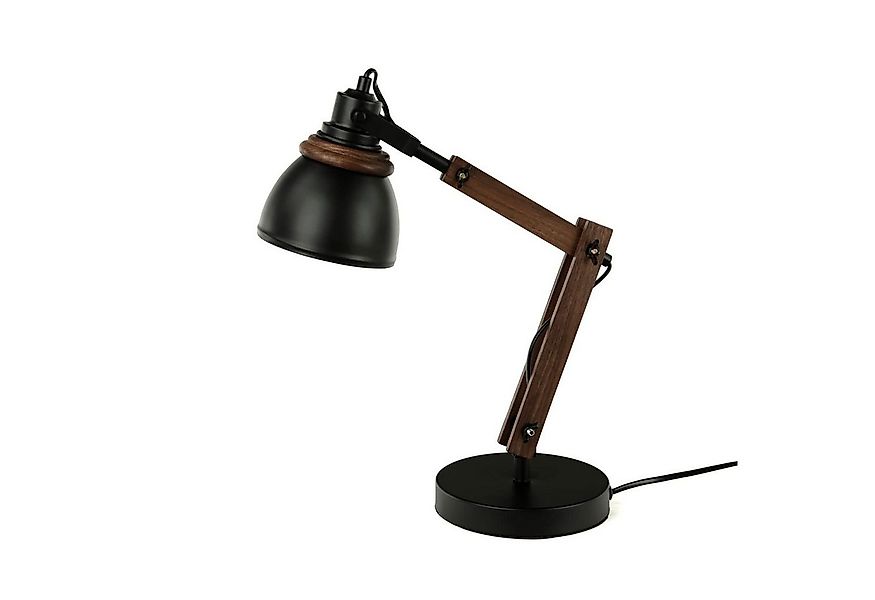 Licht-Erlebnisse Schreibtischlampe NOAH, ohne Leuchtmittel, Tischlampe Holz günstig online kaufen