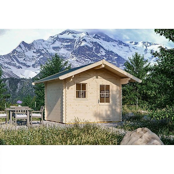Skan Holz Holz-Gartenhaus Arosa 1 Natur 300 cm x 250 cm günstig online kaufen