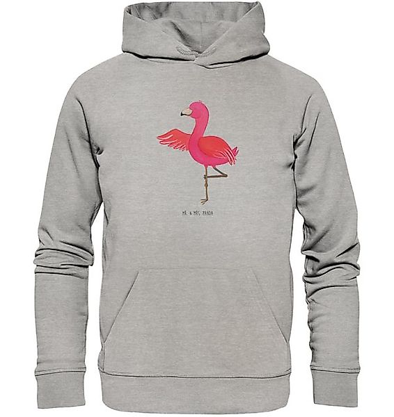 Mr. & Mrs. Panda Hoodie Flamingo Yoga Größe XL - Heather Grey - Geschenk, B günstig online kaufen
