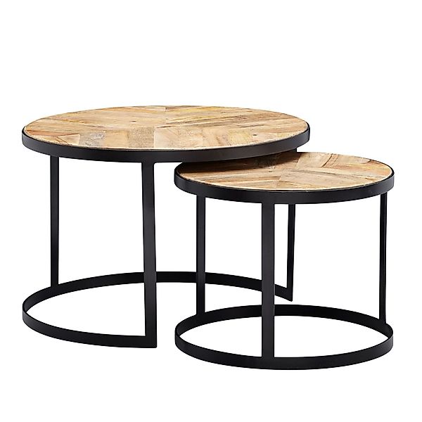 FINEBUY Couchtisch FB63746 (2er Set Mango günstig online kaufen