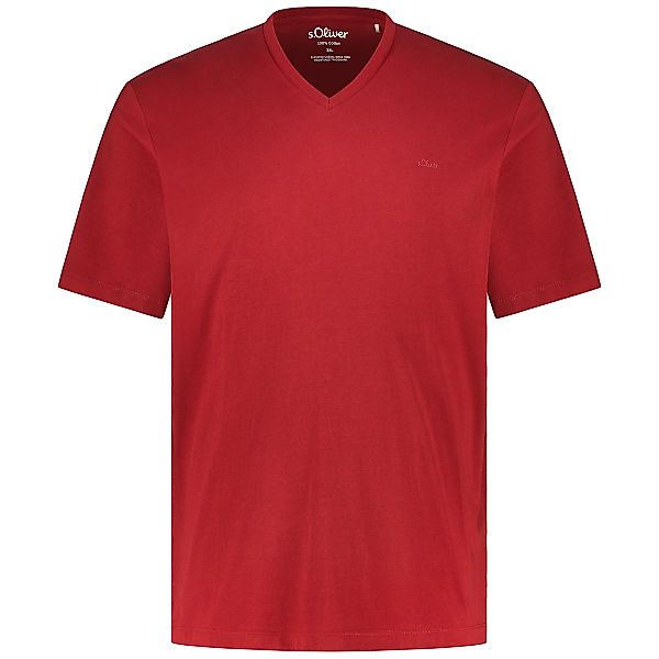s.Oliver T-Shirt aus Baumwolle Farbe rot Größe: 4XL günstig online kaufen