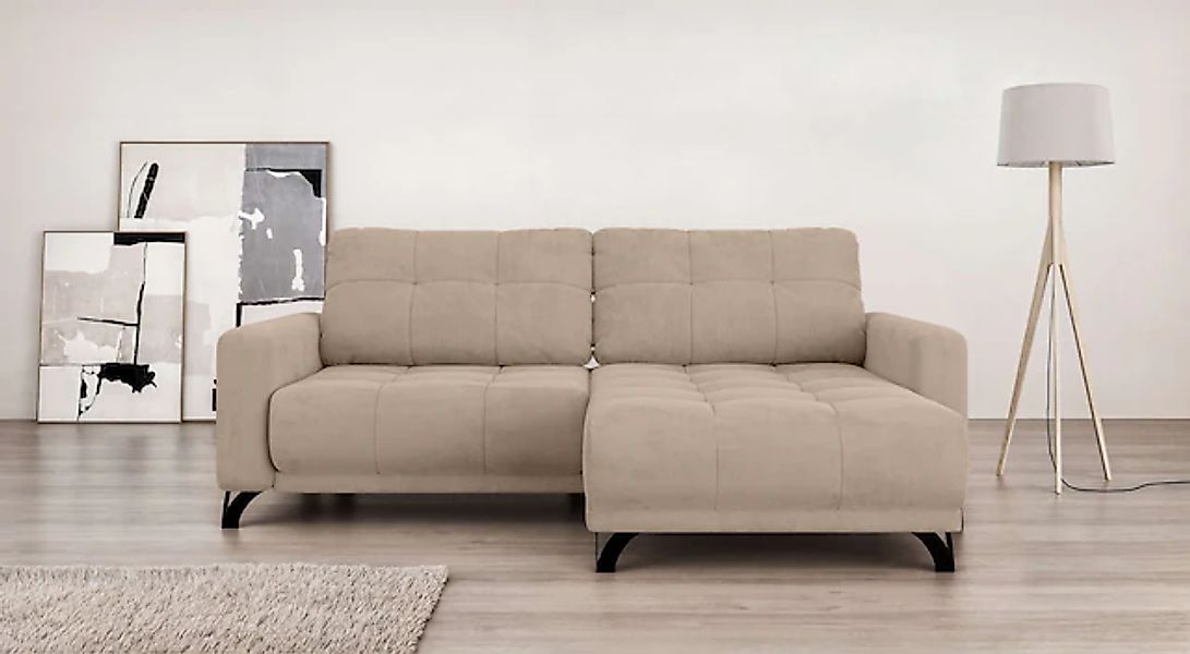 Home affaire Ecksofa »FAIRVIEW mit verstellbaren Rückenlehne, Maße B/T/H: 2 günstig online kaufen