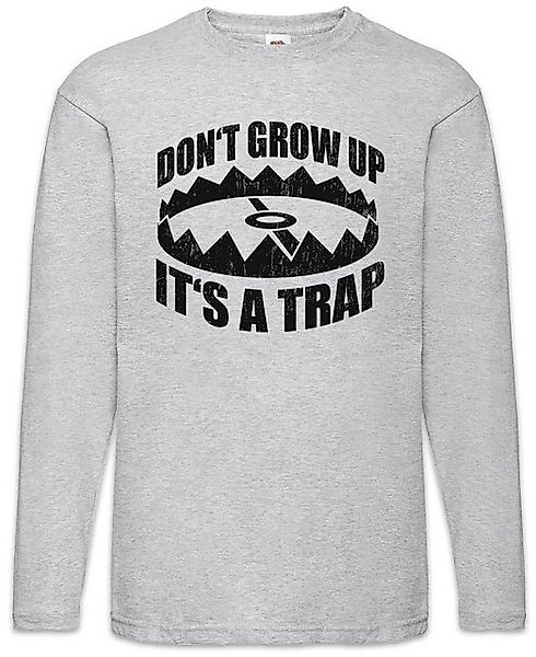 Urban Backwoods Langarmshirt Don't Grow Up It´s A Trap Langarm T-Shirt Spaß günstig online kaufen