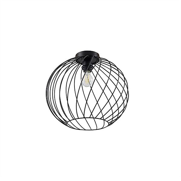 Lindby Deckenlampe Danika 10030659 Modern in Schwarz aus Metall 1-flammig E günstig online kaufen