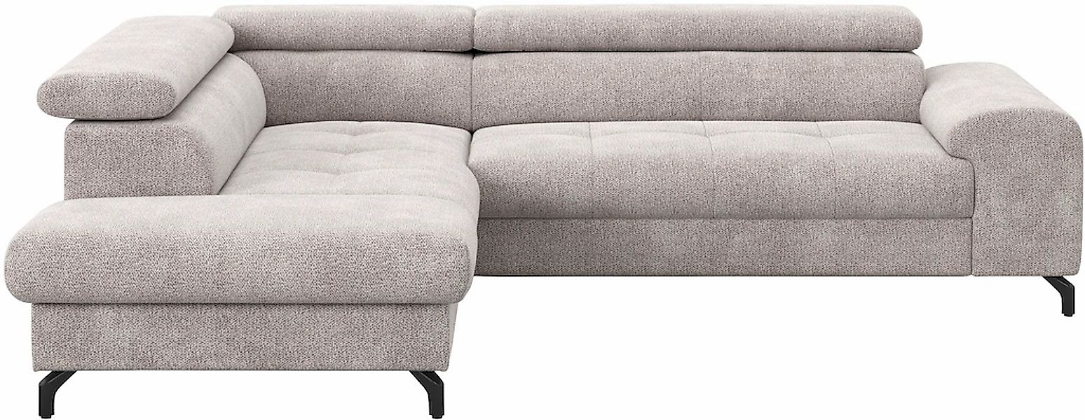 COTTA Ecksofa "Aura L-Form, B: 260 cm" mit Bettfunktion, Bettkasten & Kopft günstig online kaufen