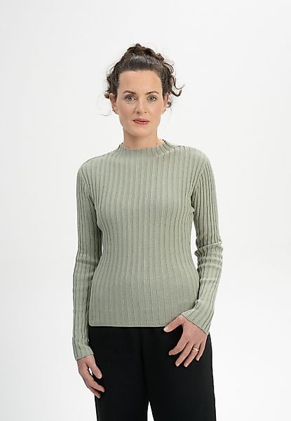 MELA Strickpullover Damen Strickpullover NAMARI Gerippte günstig online kaufen