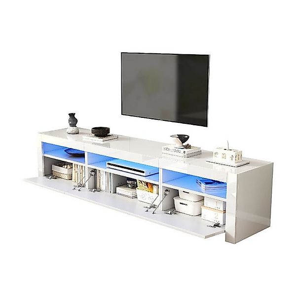 autolock TV-Schrank Hochglanz-TV-Schrank,190 x 24 x 40 cm,mit LED-Beleuchtu günstig online kaufen