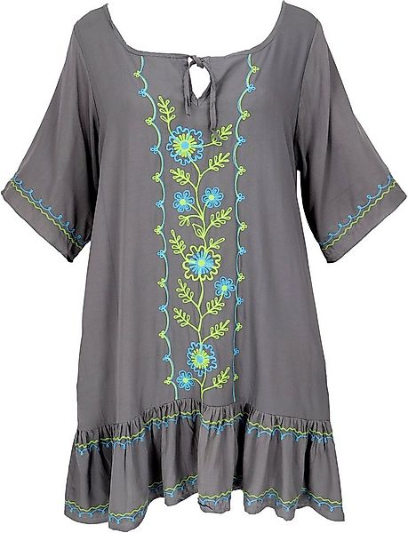 Guru-Shop Midikleid Bestickte Hippie Tunika, Boho Strandkleid,.. alternativ günstig online kaufen