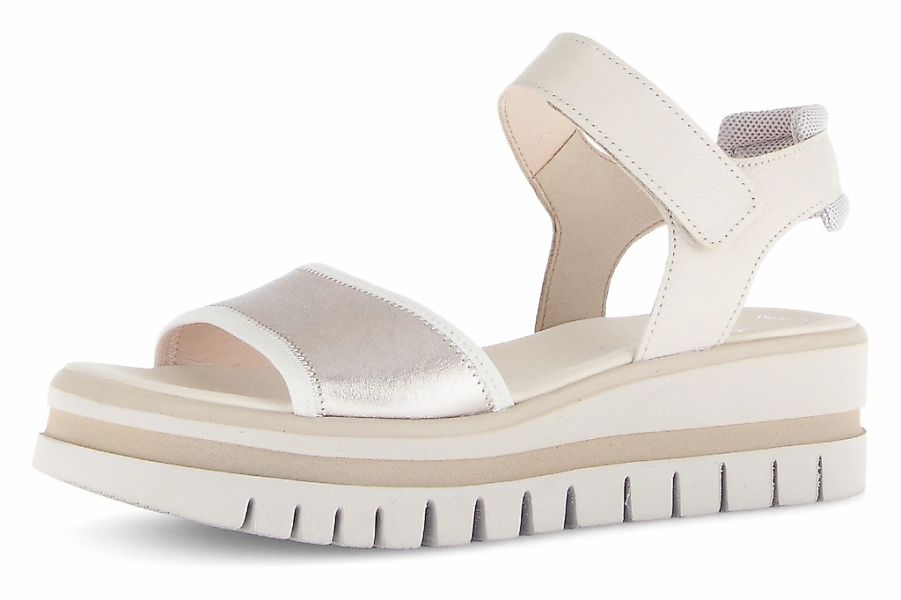 Gabor Keilsandalette, Plateau, Riemchensandale, Sommerschuh mit Fersenpolst günstig online kaufen