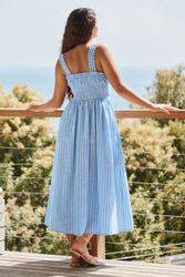 Next Midikleid Mittellanges Kleid mit Bindedetail günstig online kaufen