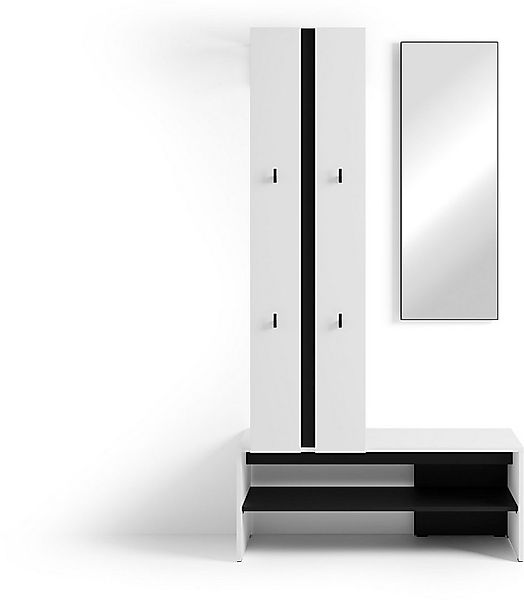 byLIVING Kompaktgarderobe Dielen - Set Nante (2-St) maximale Ordnung auf we günstig online kaufen