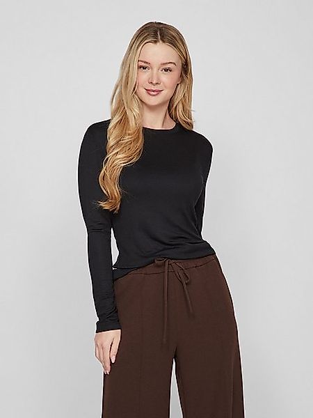 Vila T-Shirt Enger Schnitt Rundhals Langarm VIALEXIA O-NECK L/S TOP - NOOS günstig online kaufen