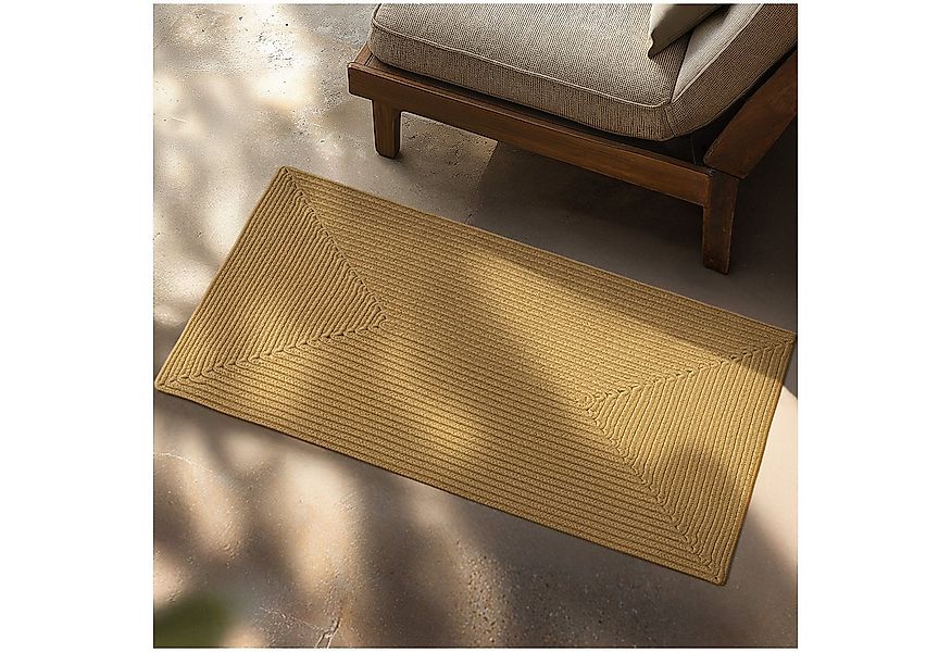 tectake Teppich Geflochtener Teppich, Rechteck, Höhe: 0.5 mm, verschiedene günstig online kaufen