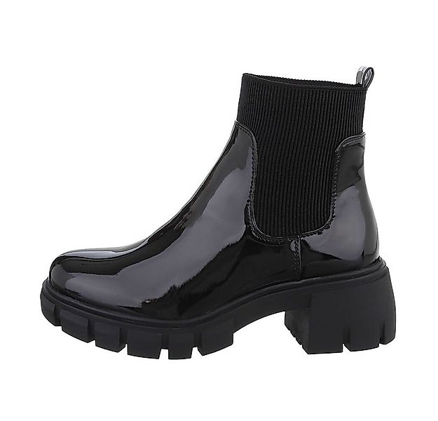 Ital-Design Damen Chelsea Freizeit Plateaustiefelette (84556843) Blockabsat günstig online kaufen