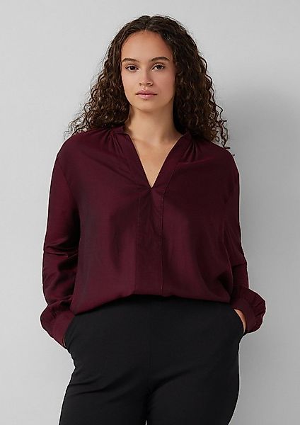 QS Langarmbluse Bluse Weiche Tunikabluse günstig online kaufen