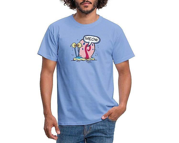 Spreadshirt T-Shirt SpongeBob Schwammkopf Gary Die Schnecke Männer T-Shirt günstig online kaufen