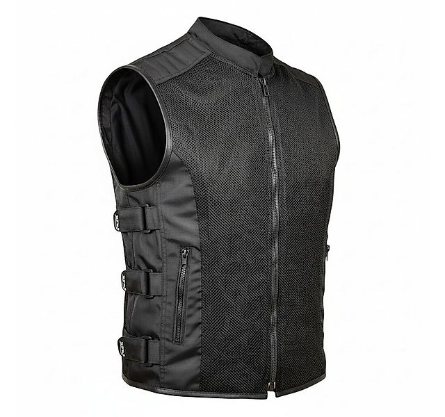 MDM Motorradweste Schwarze Sommer Motorrad, Biker-Mesh Weste Atmungsaktiv i günstig online kaufen
