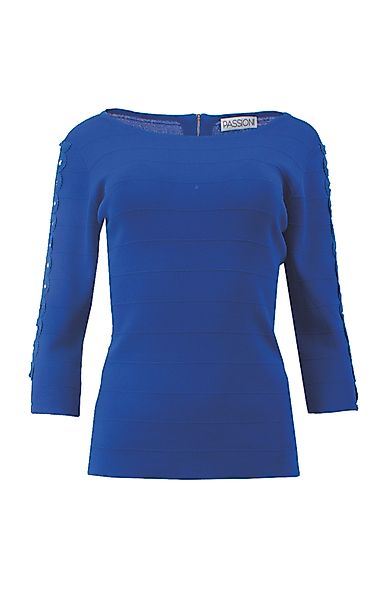 Passioni Kurzarmpullover mit Steinen günstig online kaufen