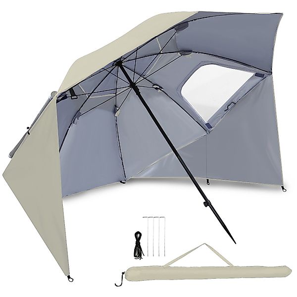 Clanmacy Sonnenschirm Strandschirm 210cm UV Schutz günstig online kaufen
