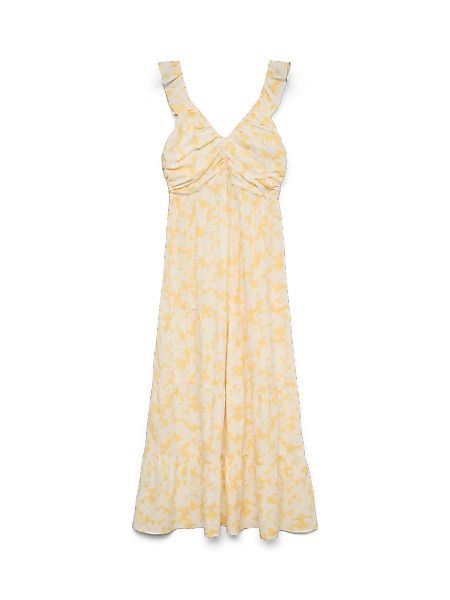 Vero Moda Maxikleid "VMDICTHE SL FRILL ANKLE DRESS WVN GA" Baumwolle, regul günstig online kaufen