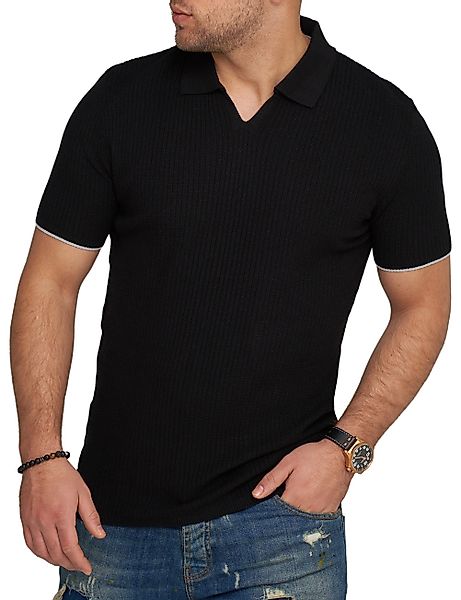CARISMA Poloshirt CRMANAUS Rippstrick Kurzarm Polo günstig online kaufen