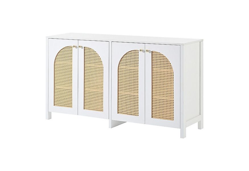 Thanaddo Sideboard Sideboard mit 4 Rattantüren,Vielseitiger Buffetschrank, günstig online kaufen