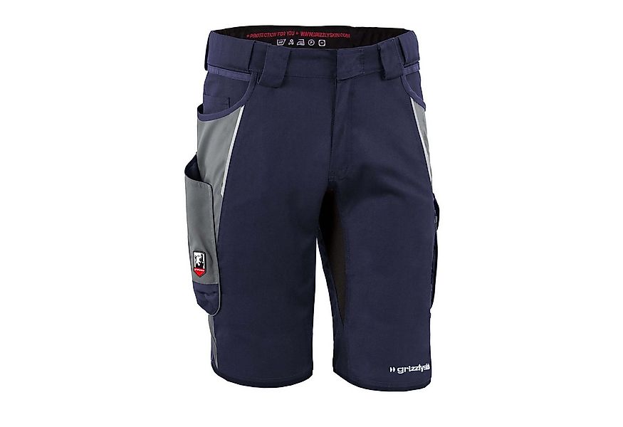 Qualitex Workwear Arbeitsshorts Shorts "IRON" marine/grau, Gr. N50 günstig online kaufen