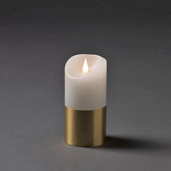 KONSTSMIDE LED-Kerze "Weihnachtsdeko", LED Echtwachskerze, weiß, mit messin günstig online kaufen
