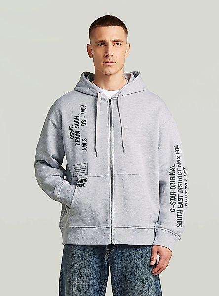G-STAR Longpullover "Stencil Relaxed Hoodie Zip Sweatshirt" günstig online kaufen