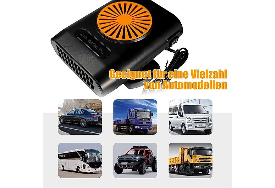 Refttenw Heizlüfter Tragbarer 12V Heizlüfter 360° Drehbarer Entfroster - Sc günstig online kaufen