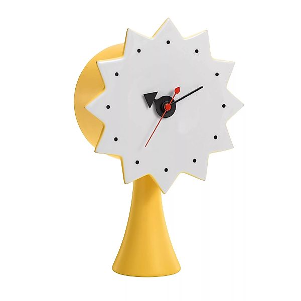 Standuhr Ceramic Clocks - Model #2 keramik gelb / By George Nelson, 1953 - günstig online kaufen