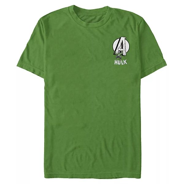 Marvel - Avengers - Hulk Badge - Männer T-Shirt günstig online kaufen