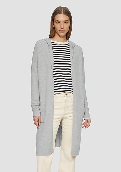 s.Oliver Cardigan Strickjacke Long-Cardigan mit Kapuze günstig online kaufen