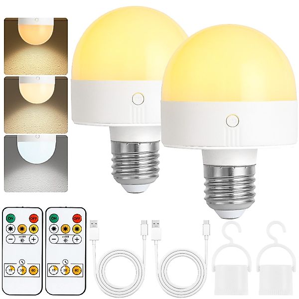 POPOLIC LED-Leuchtmittel Wiederaufladbare Glühbirne mit Timer günstig online kaufen